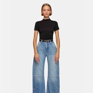 Wide Leg Blue Women's Jeans